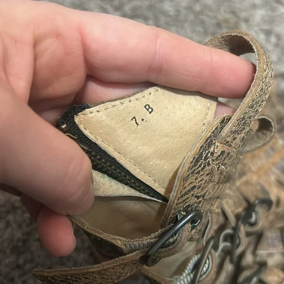 Bed Stu Aurelia Leather Tall Huarache Sandal Size 7 - Picture 11 of 15